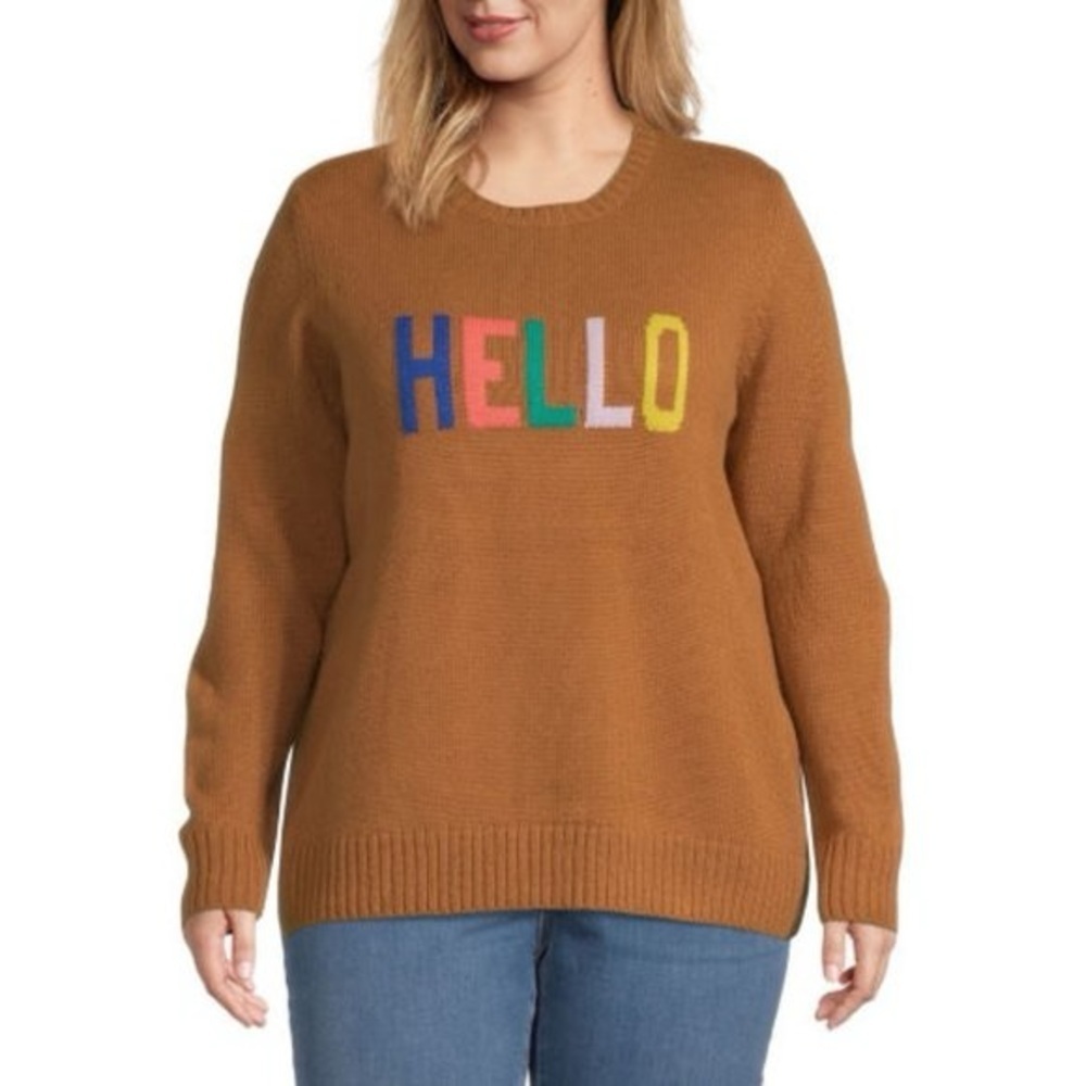 ❄️ St. John's Bay Plus Women's Crew Neck Sweater Various